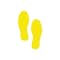 5S Supplies 5S Corner Markers, 3 1/2 in W., 9 1/2 in L., 0.003 in Thickness, 25 PK VSF-FOOTPRINTS-YELLOW - alternate 1
